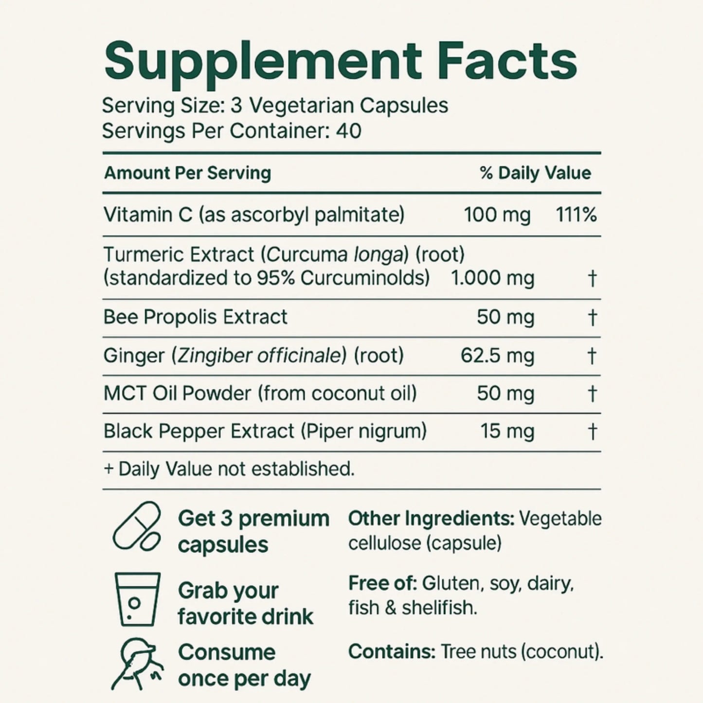 Turmeric Curcumin Capsules